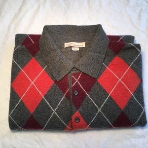 100% Cashmere Sweater, Kinross Sz. L